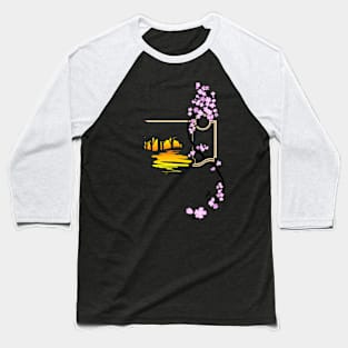 Cherry Blossoms in Nouveau Baseball T-Shirt